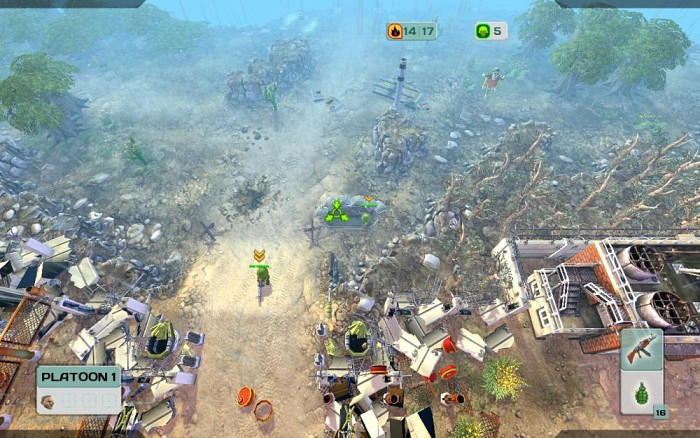 Скриншот из игры Cannon Fodder 3