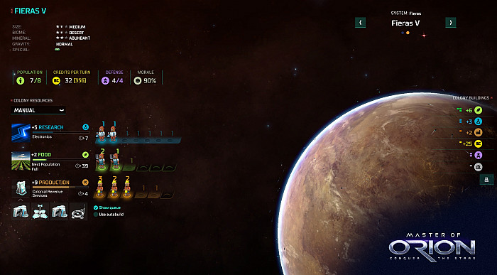 Скриншот из игры Master of Orion