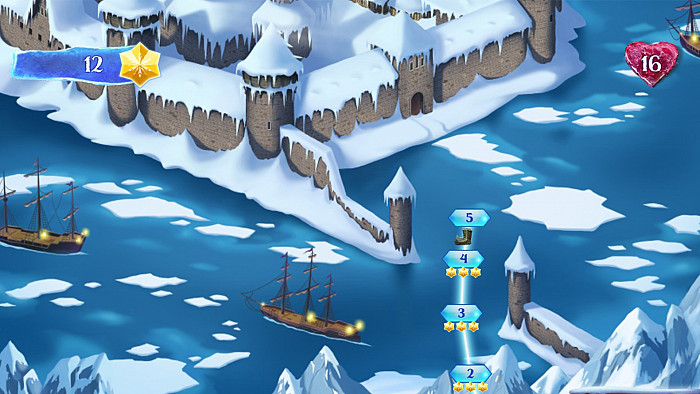 Скриншот из игры Frozen Free Fall: Snowball Fight
