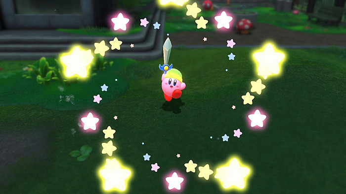 Скриншот из игры Kirby and the Forgotten Land