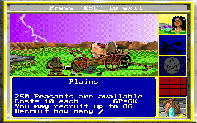 Скриншот из игры King's Bounty